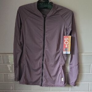 O'Neill Womsn's Zip-Up Swim/Sun Shirt SPF 50+